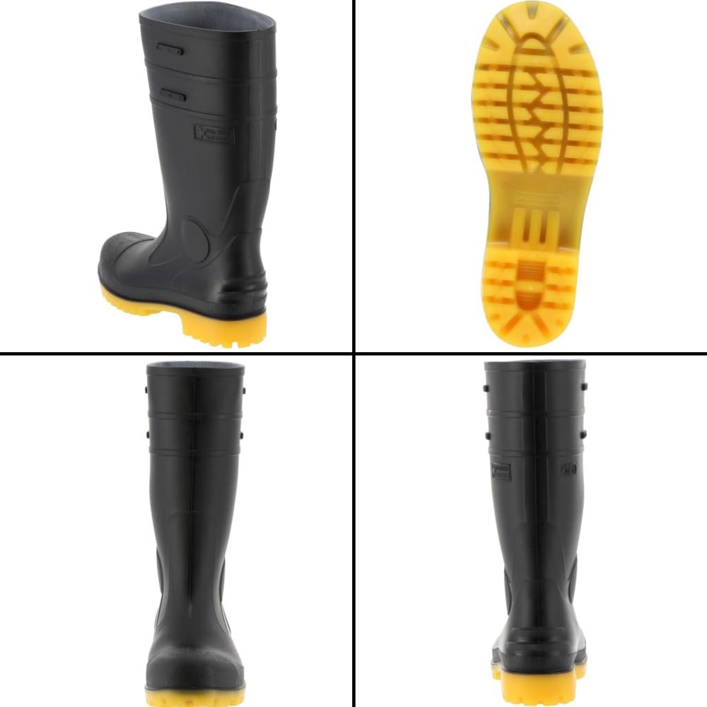 Zona Sicherheitsstiefel Sicherheitsschuhe Schwarz cm 3E [Koshin Gummi] 23.5