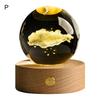 Night Light Room Decor Faux Ball Decoration 3d Engraved Solar System Ball Night Light with Wooden Base Led Lamp for Space