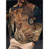 Autumn Men's 3D Printed Crew Neck Long Sleeve T-Shirt