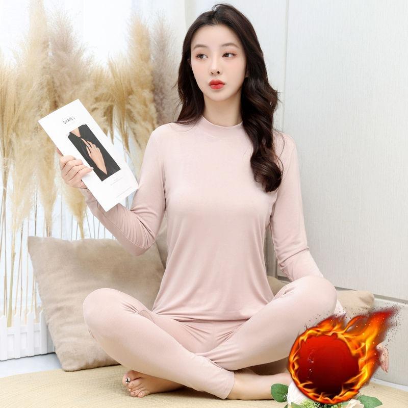 Modal Thermal Underwear, Long Johns, Women's Set, Shaping T-shirt, Large Size Base Layer, Cotton Sweater, Body Shaping, Winter Thermal Underwear