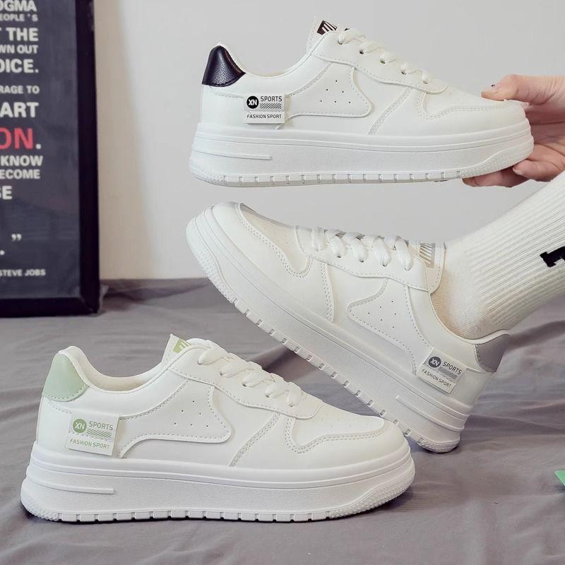 Yuechen 2025 Spring and Autumn Popular Student Leisure Sports Little White Shoes Korean Version Ins Fashion Versatile and Comfortable Board Shoes