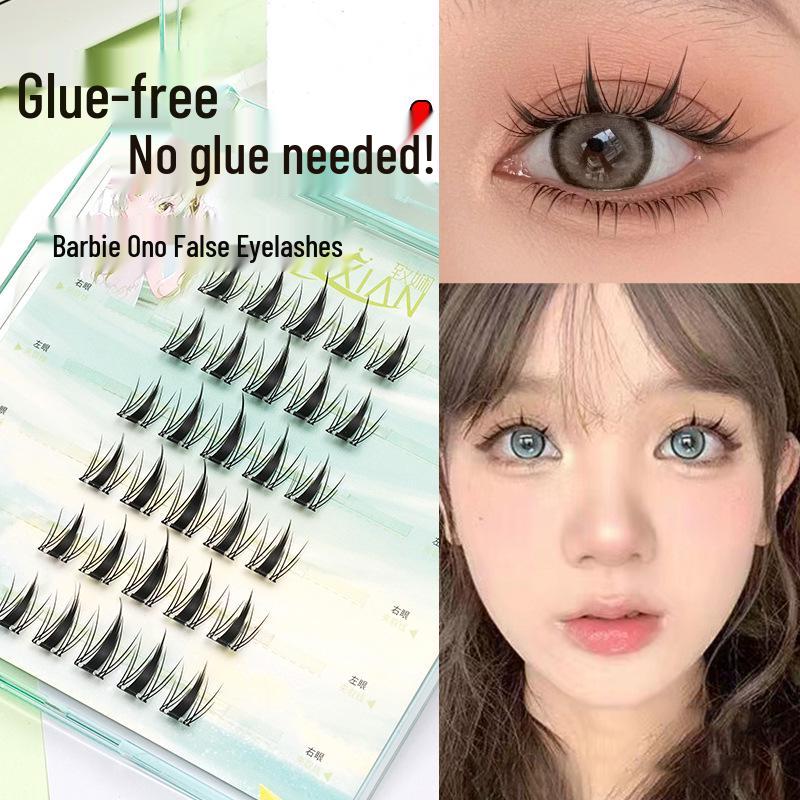 

Xian No-Glue False Eyelashes: Natural Beginner-Friendly Single Cluster for a Photogenic Look