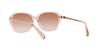 Coach HC8332D Transparent Pink Size 56 Women's Sunglasses,
