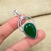 Green Onyx Gemstone Handmade 925 Sterling Silver Jewelry Pendant Gift For Women