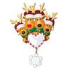 Christmas Tree Family Ornament Hanging Pendant Reindeer DIY Name Card For Holiday Decor Xmas Tree Pendant Crafts Gifts