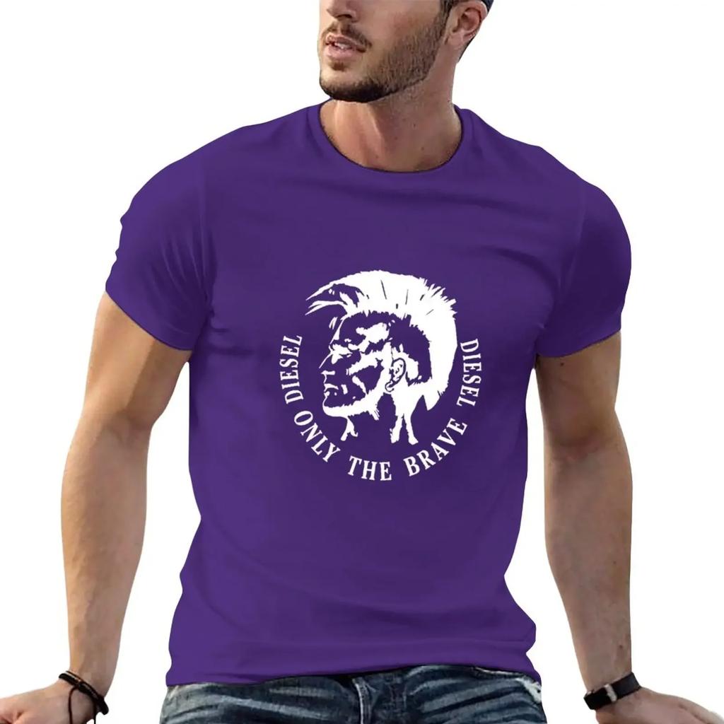 T-Shirt for Men Graphic New Outfits Only the Brave Estilo Graphic Tee Oversized Men Clothing Harajuku Vintage Casual Streetwear