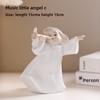 White Ceramic Little Angel Singing Group Ornaments Holiday Home Decor Gifts for Christmas and Other Festivals