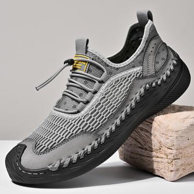 Sommer Herren Casual Mesh Sneakers Bequeme Plus Size Schuhe Loafers Atmungsaktive Fahrschuhe
