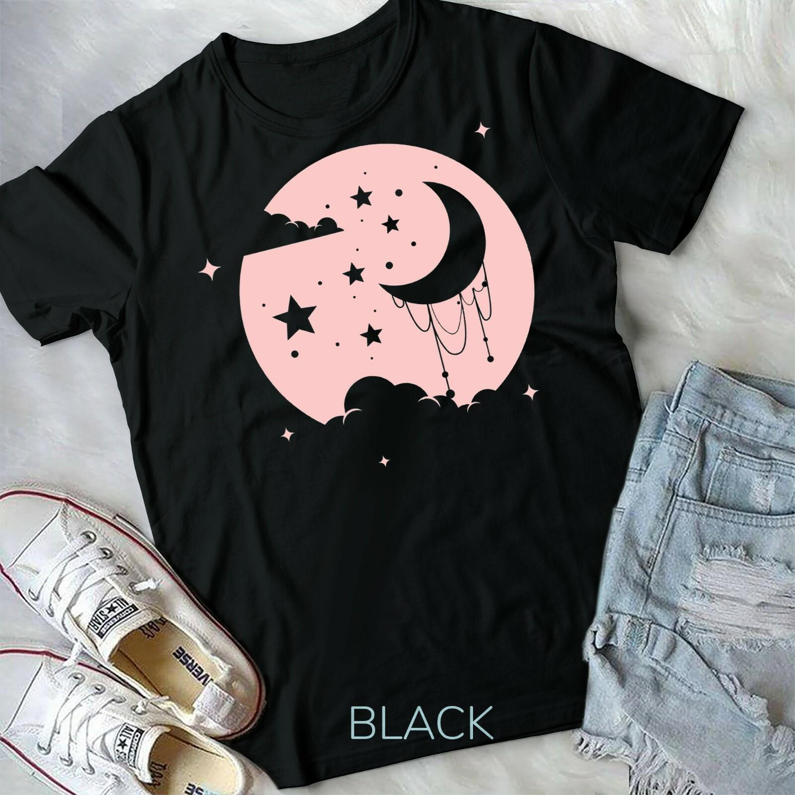 Kawaii Cute Pastel Goth Moon Unisex Form T-shirt Youth T-shirt XXL