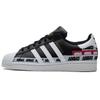 Superstar Schwarze Grafik-Sneaker FX5559