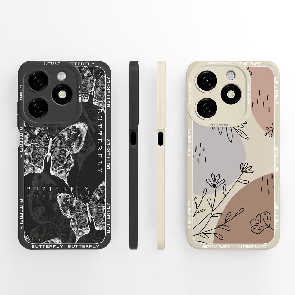 For Infinix Smart 8 Pro Plus Case Cute Panda Back Cover For Infinix Smart8 HD Phone Cases Soft Liquid Silicone Camera Protectors