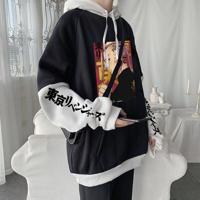 Japan Tokyo Revengers Draken Manga Hoodies Männer Frauen Mode Anime Patchwork Kleidung Casual Winter lose Warme Mit Kapuze Sweatshirts