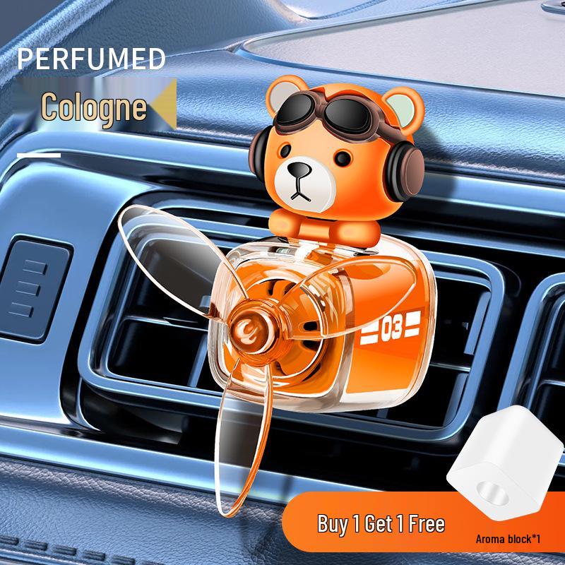Bear Car Freshener Vent Perfume and Ornament Diffuser Fan