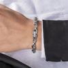 Klassisches Edelstahl Cuban Link Armband Mode Herren Street Hip Hop Punk Titanstahl Armband Mode Herrenschmuck Geschenk
