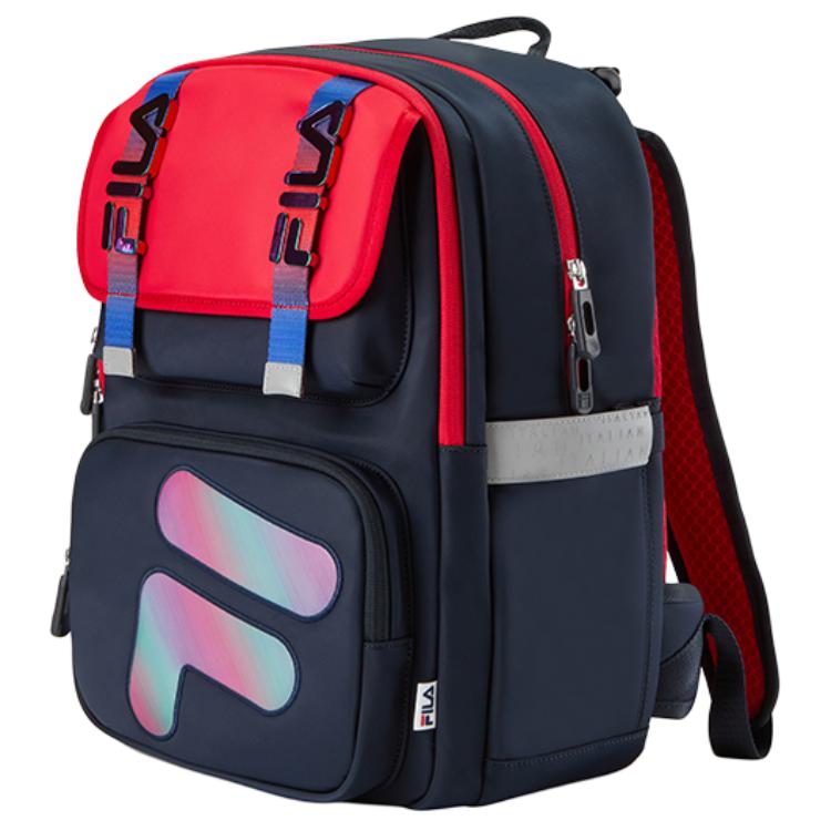 FILA Fashion Casual Versatile Backpack Kids Backpacks Legendary-Blue K18B431121F-NV