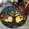Circular Carpet Living Room Sofa Bedroom Floor Mat Foyer Dirt Resistant and Easy To Maintain Door Mat