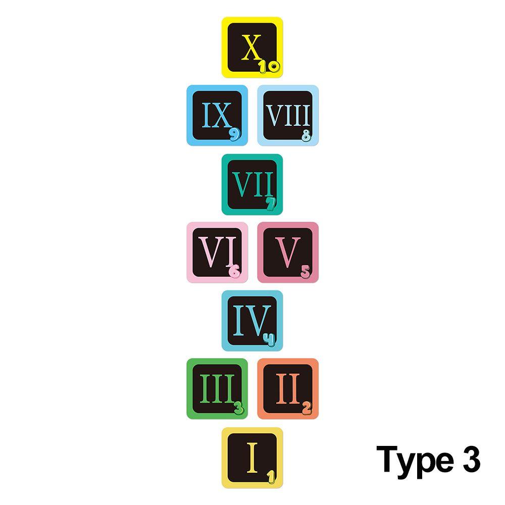 Self-adhesive Home Decoration Nursery Decals Parent-Unisex Gift Floor Stickers Cartoon Number Grids Hopscotch Game