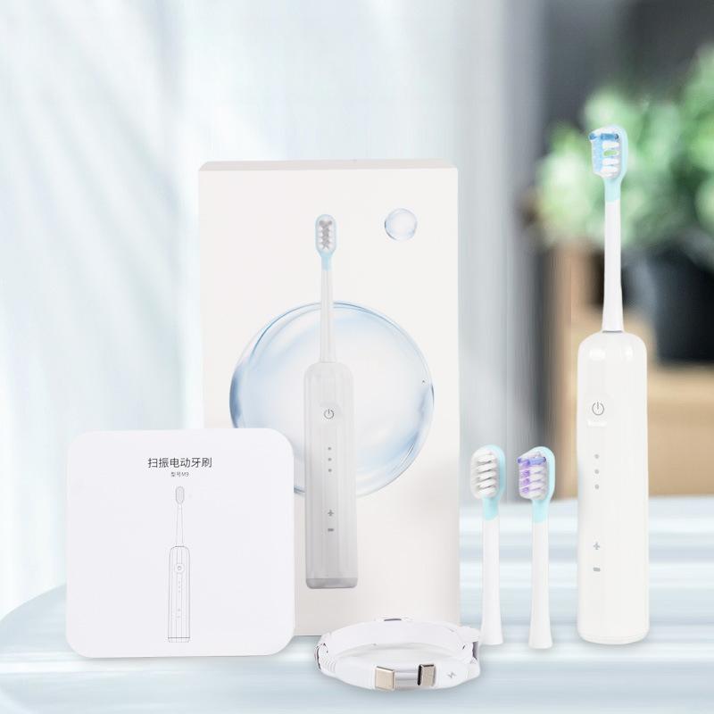 Sweeping Electric Toothbrush Adult Large Swing Household Teeth Cleaning Smart Soft Bristle Electric Toothbrush