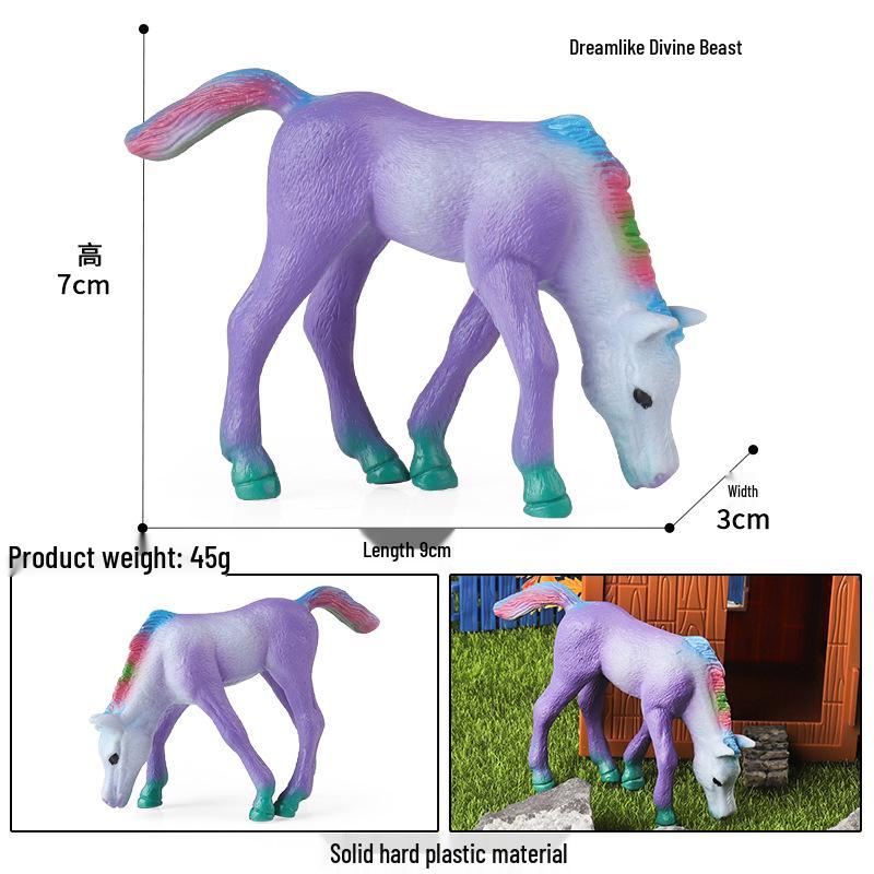 European Mythical Pegasus Unicorn Toy Model: Elf, Mythical Creature, Magic Beast 