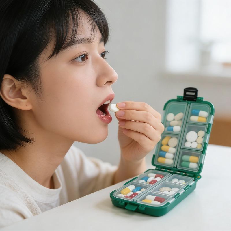 Portable Pill Organizer - Moisture-proof Travel Pill Case, Tablet and Storage Container, Can Hold Various Sizes of Pills,for Travel and Household