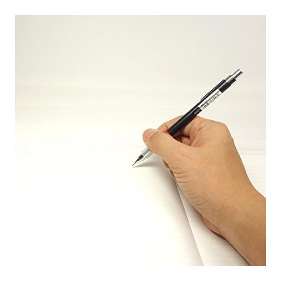 Mitsubishi Pencil Drafting Mechanical Pencil 0.5mm Black M5552.24 Knurled Grip Balanced Center of Gravity 4mm Tip Pipe