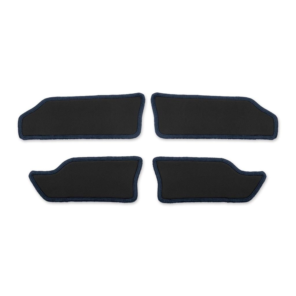 YOURS Jimny Nomad Kick Armrest Cover Set Navy Made in Protective Size M Guards, 4-Piece (Black Leather-Like Fabric, Thread), Japan, Protector,