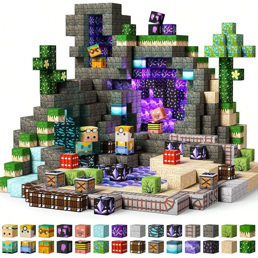 High-Quality Magnetic High-Quality Building High-Quality Block Construction pieces High-Quality Toy High-Quality Mine High-Quality Stacking