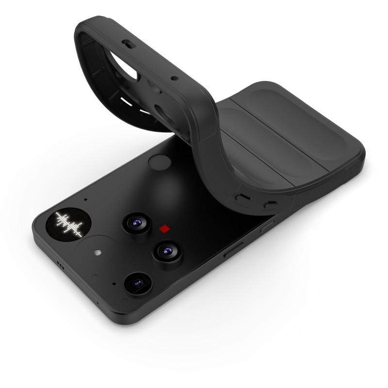 For Nothing Phone (3) 5G TPU Case WANLONFENG HD Series Anti Slip Phone Cover with Tempered Glass