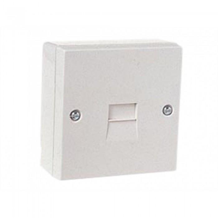 Dencon Telefonsteckdose 1-fach Weiß