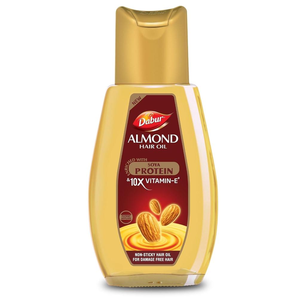 BAJAJ Almond Drop Hair Oil 500ml | With Almond Vitamin E Soya Protein | Nourishes Dry Hair & Reduces Hair Fall From Roots