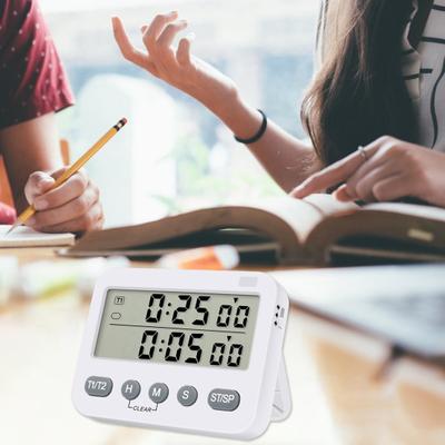 Doppio timer digitale Comodo timer alimentato a batteria Funzione di memoria Strumento di gestione del tempo per la cucina di casa Robusto