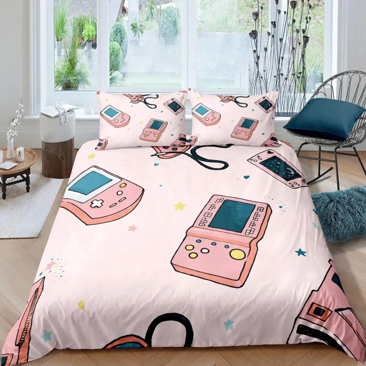 Прекрасный розовый комплект постельного белья пододеяльник 140X200 для девочки спальня — фото 19