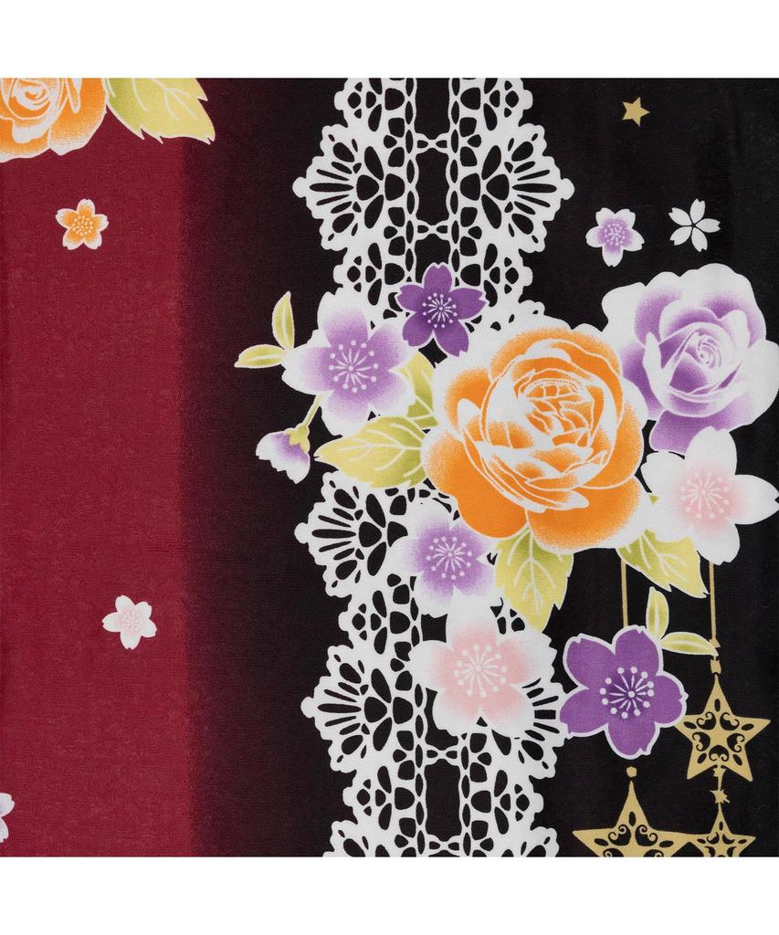 Hakama Graduation College Gorgeous B Starry Flower Hakama [KYOETSU] Set, Ceremony, Students, Women's, (19. Butterfly, LL)