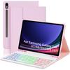 Samsung Galaxy Tab S9 FE 11" Bluetooth-Tastaturhülle mit 7-farbiger Hintergrundbeleuchtung