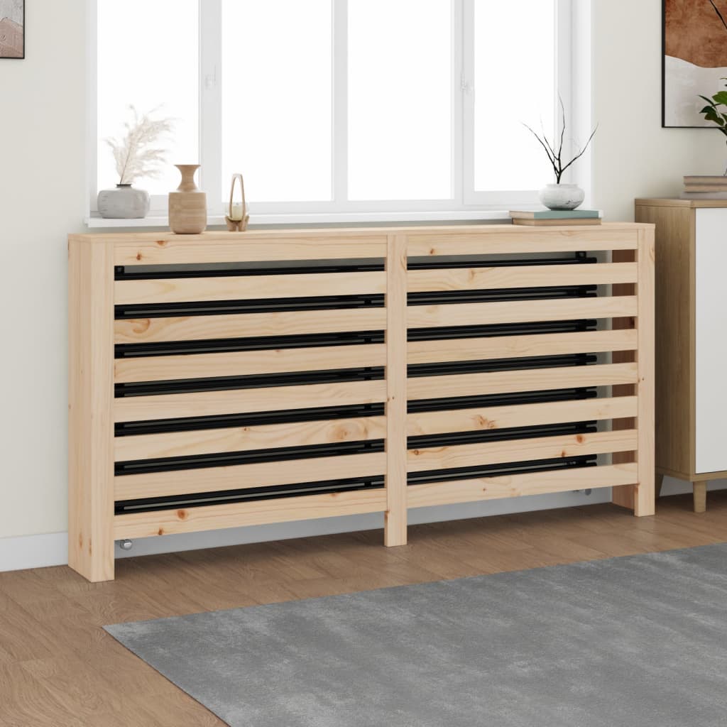 Vidaxl Cubierta de Radiador, 169X19X84 Cm, Madera Maciza de Pino