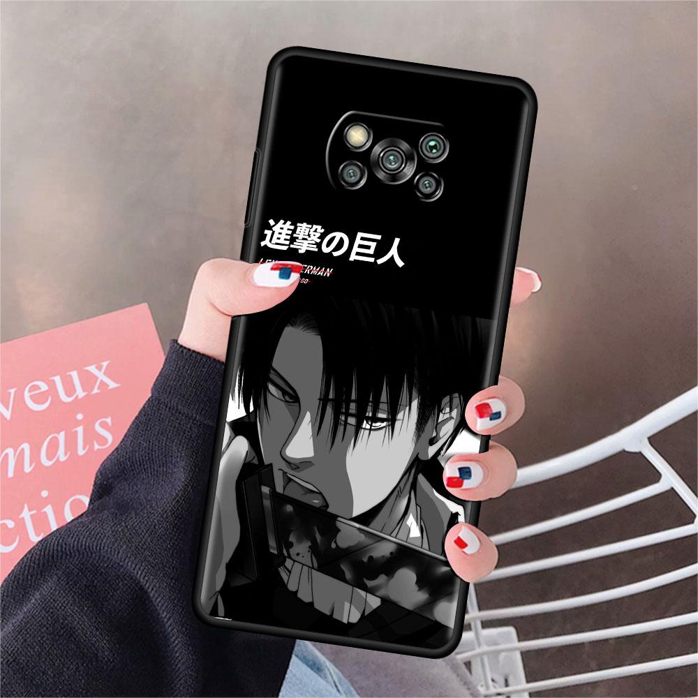 Case For Xiaomi Mi Poco X3 NFC X4 Pro F3 F4 GT M4 M3 F1 C40 11 Lite 11T Soft Silicone Funda Phone Cover Attack On Titan Shell