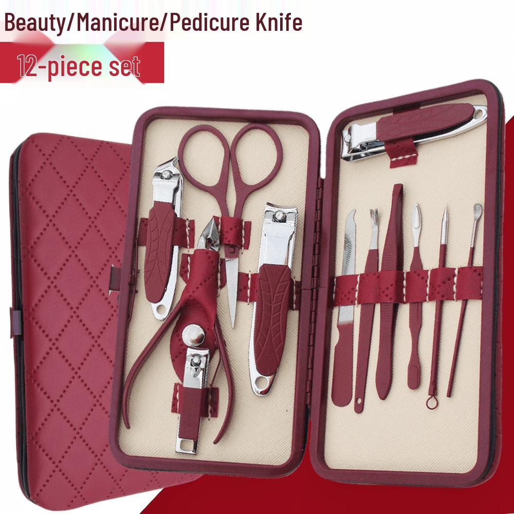 20-Piece Stainless Steel Nail Art Set: Clippers, Cuticle Trimmer, Pliers, Pedicure Knife, Scissors