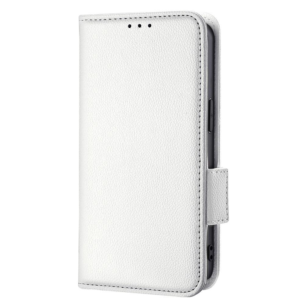 Xiaomi 13 Ultra Leather Flip Case with Card Holder - Lychee Pattern Protective Cover