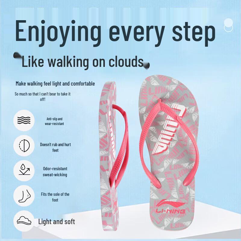Li-Ning Women's Flip-Flop Sport Sandals