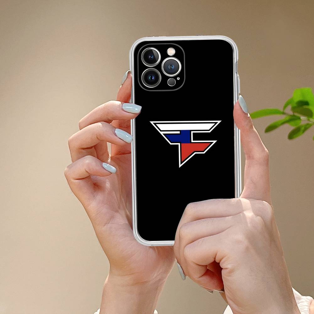 Game FaZe Clan For IPhone 11 12 13 14 15 16 17 Pro Max Plus 13 Mini Silicone Soft Transparent Back