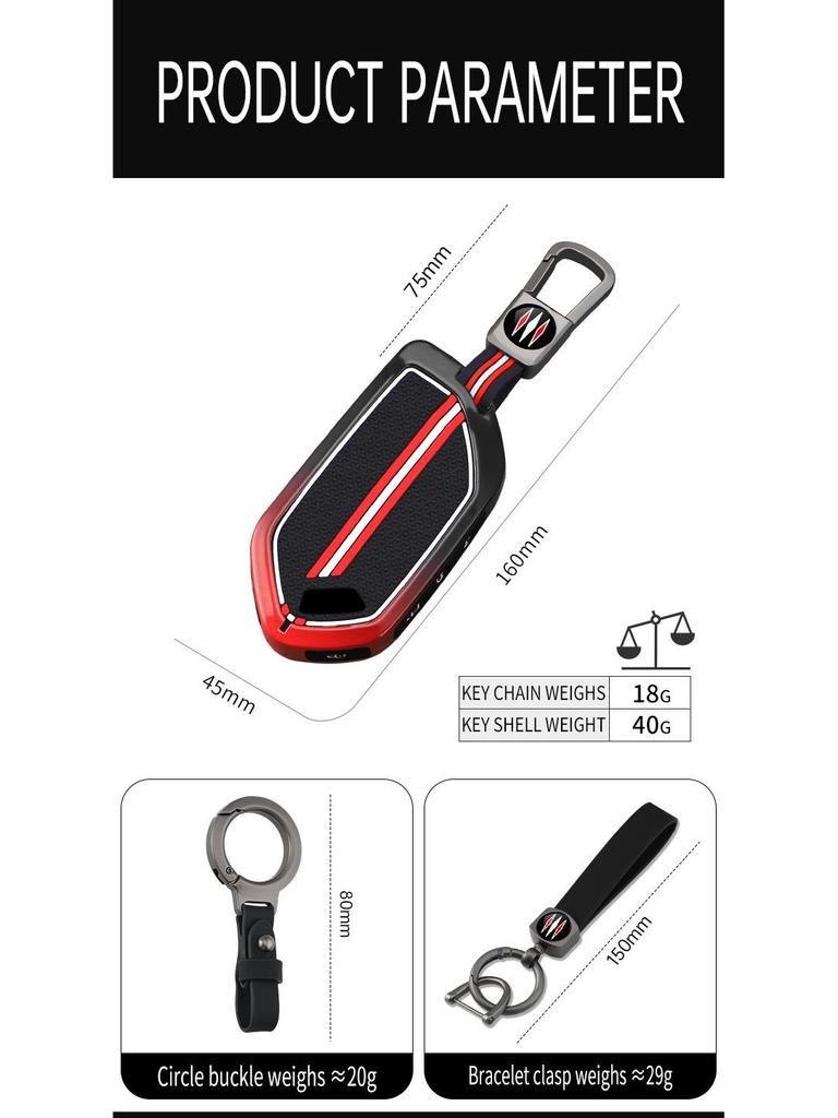2024 Kia EV5/EV6/EV9 Premium Metallschlüsselhülle
