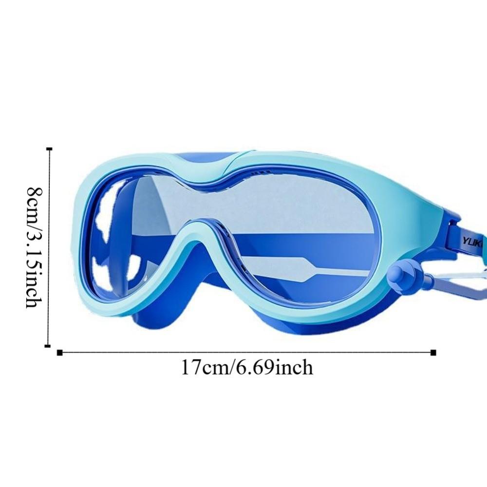 Large Frame Kids Swim Goggles with Ear Plug Diving Goggles Set Swimming Goggles  Boys and Girls
