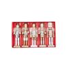 5Pcs/Set Glitter Nutcracker Puppet Ornament Wood Christmas Tree Decoration  Kid Gift