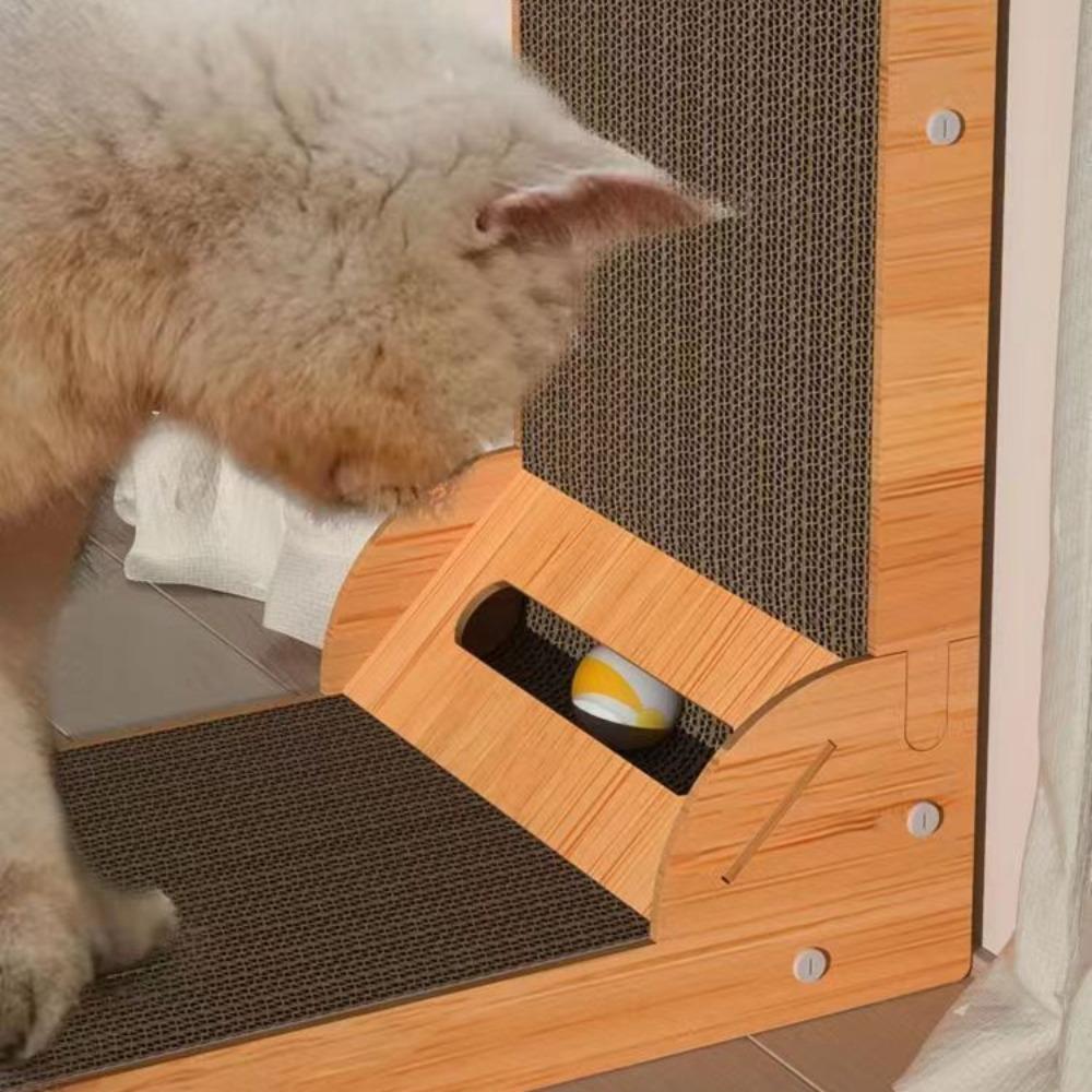 Cat Scratch Board 3-in-1 Large Kitty Toys Wear-resisting Corrugated Paper Cats Paw Board No Chips Falling Off Pet Accessories