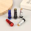 4 Stück Aluminiumlegierung Auto Tubeless Rad Reifenventil Langlebig Professionell Autoreifenzubehör Schaft Runder Boden Sechskantkappe Auto