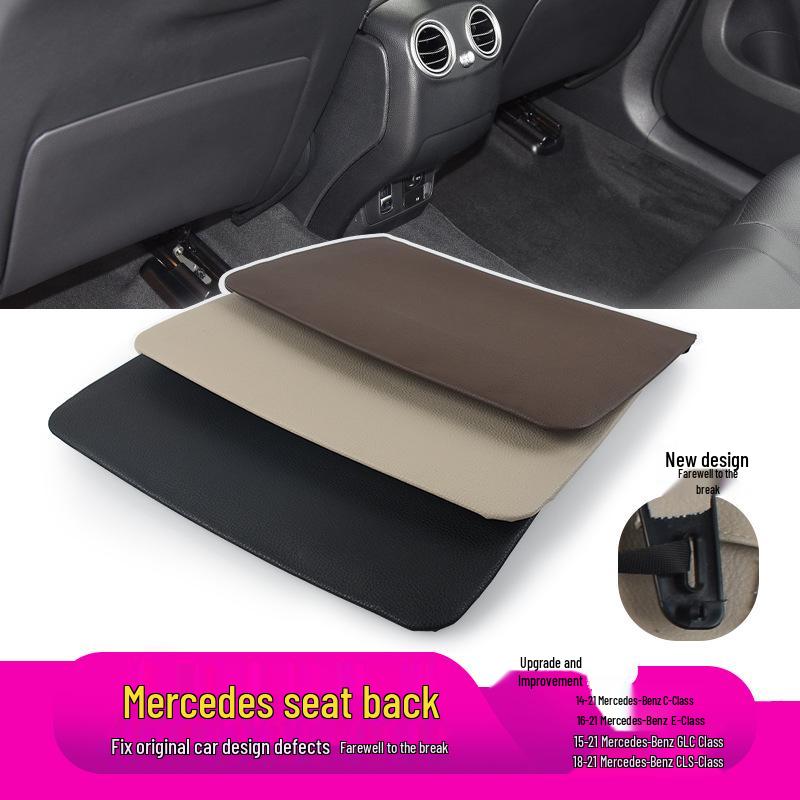 Mercedes-Benz E, C, GLC, and CLS-Class Seat Back Storage Organizer Clip W205 Rear Cover Plate.