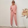 JPNTKY Women's Fashion Casual Long Sleeve O-Neck Pants Suits