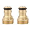 Solid Brass Faucet Connectors Faucet Tap Quick Connector, for 21mm Internal Thread Faucets for Various Watering Task