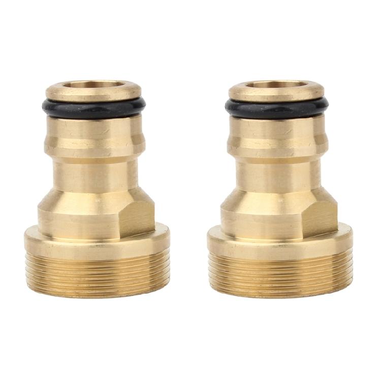 

Solid Brass Faucet Connectors Faucet Tap Quick Connector, for 21mm Internal Thread Faucets for Various Watering Task 1