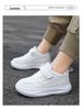 Boys' 2024 White Breathable Campus Sneakers - Casual Autumn Sports Shoes for Kids